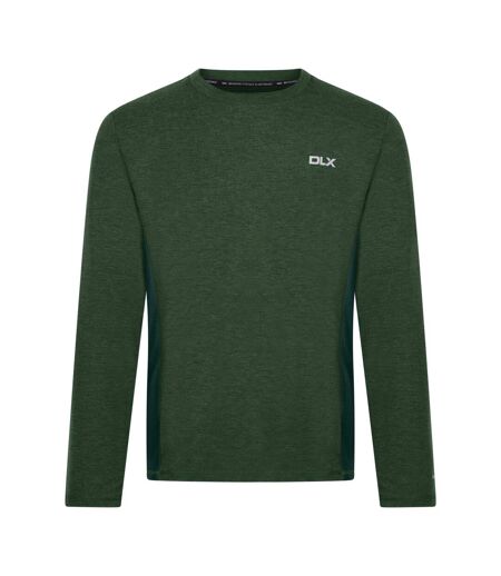 T-shirt Uni Manches Longues Charlie Homme Vert Chiné Trespass