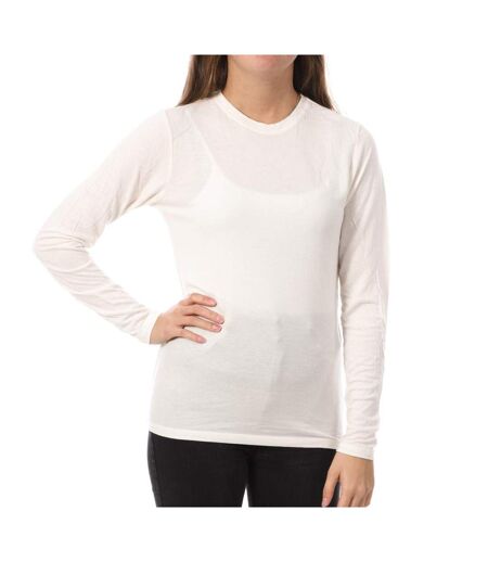 T-Shirt Manches Longues Blanc Femme JDY Suma - L