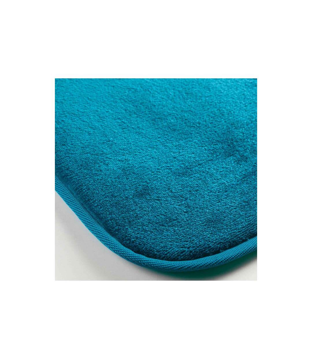 Tapis Uni en Flanelle Flanou 50x80cm Bleu-2