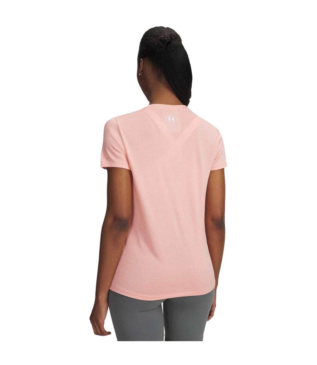 T-shirt Motif/style À Nœud Femme Rose Clair Under Armour-2