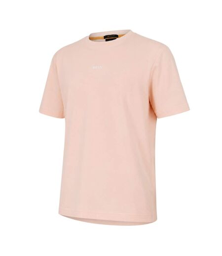 Mens Tchup Logo Oversized T-shirt Pink Boss