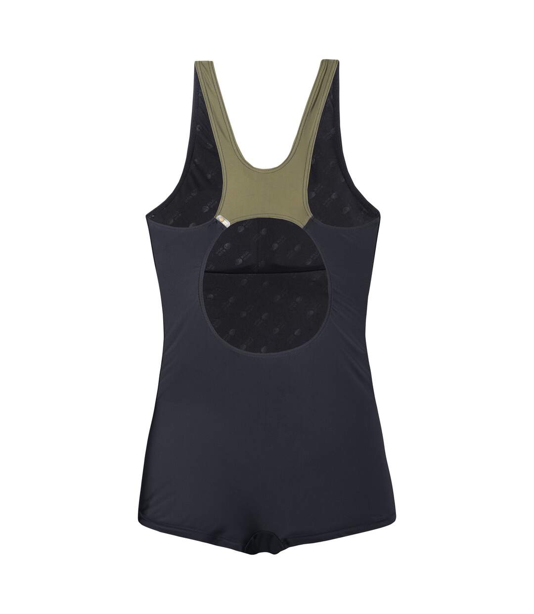 Maillot De Bain 1 Pièce Qarakuma Femme Noir Vert Aquawave-2