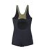 Maillot De Bain 1 Pièce Qarakuma Femme Noir Vert Aquawave-2
