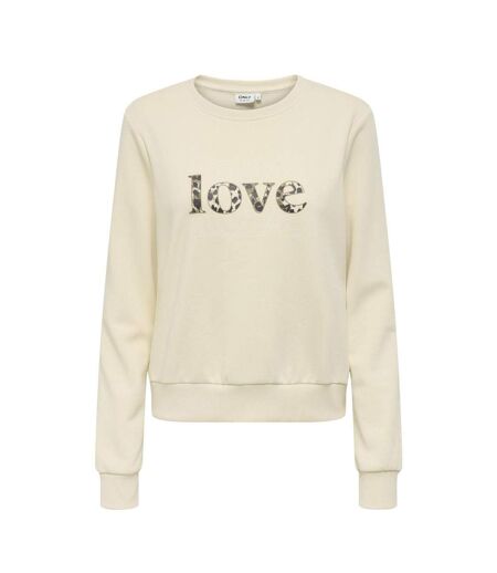Sweat beige femme only rubi