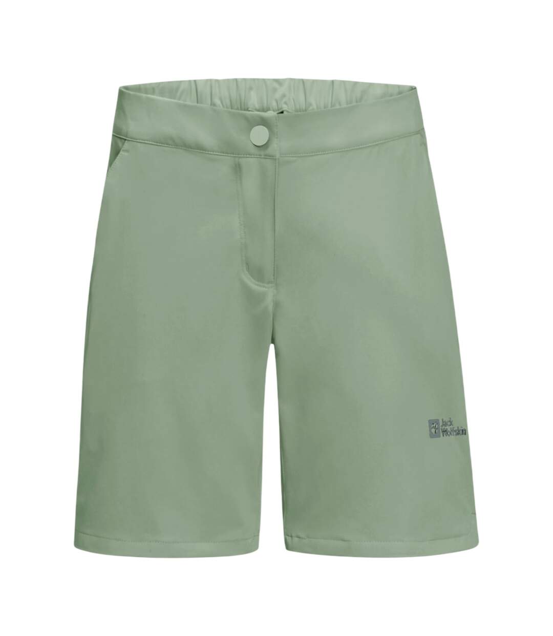 Womens/ladies Hiking Shorts Eucalyptus Jack Wolfskin-1