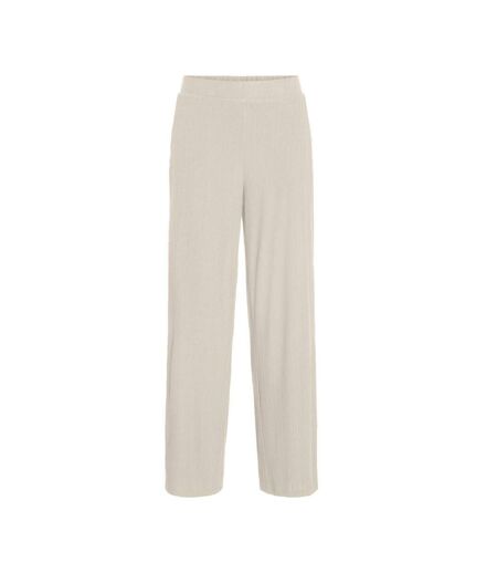 Pantalon fluide beige femme vila dimita