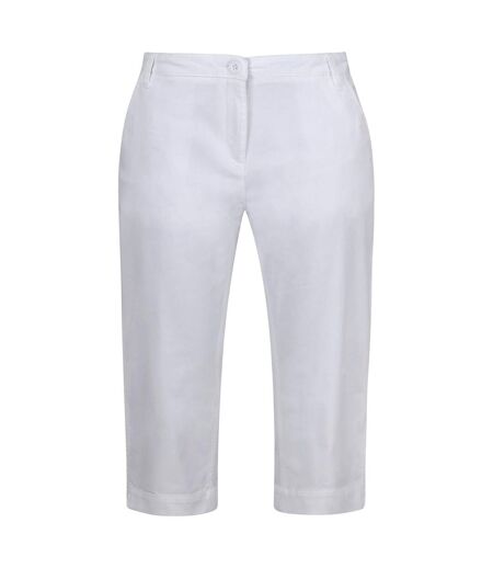 Womens/ladies bayletta capri trousers white Regatta