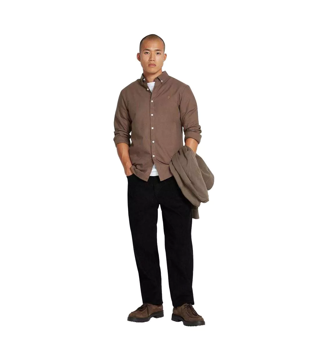 Chemise Brewer Homme Gris Farah-1