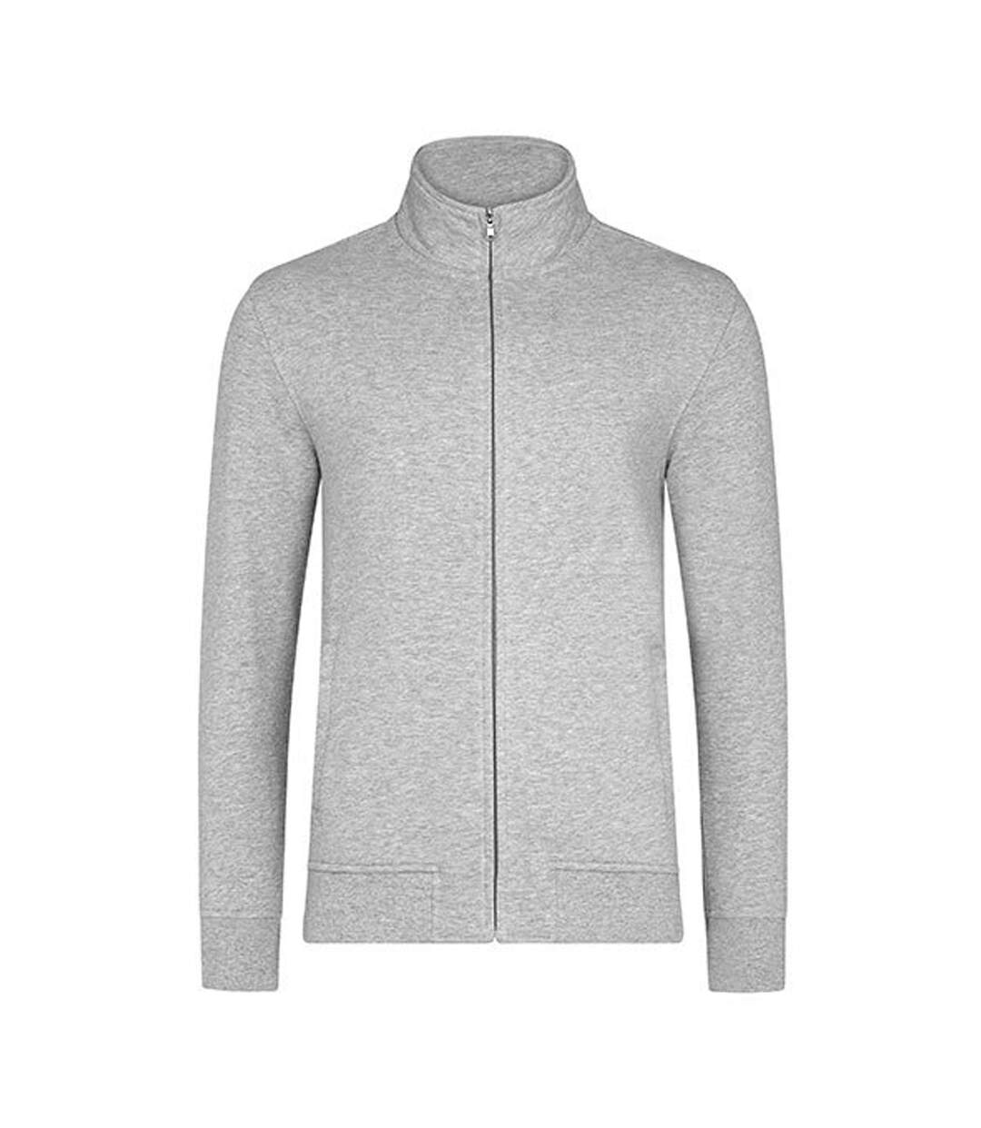Veste De Survêtement Premium Homme Gris Chiné HRM-1