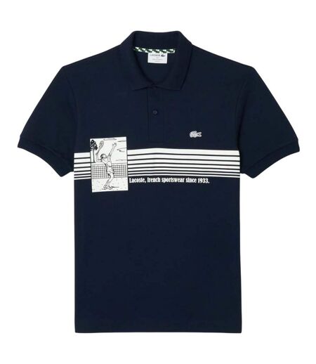 Mens French Made Classic Polo Shirt Blue Lacoste