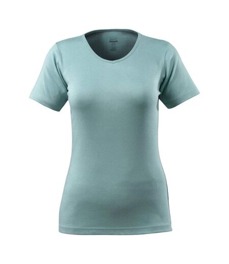 T-shirt Crossover Nice Femme Vieux Turquoise Mascot