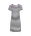 Robe T-shirt Motif/style Rayé Femme Bleu Mer Lazy Jacks-2