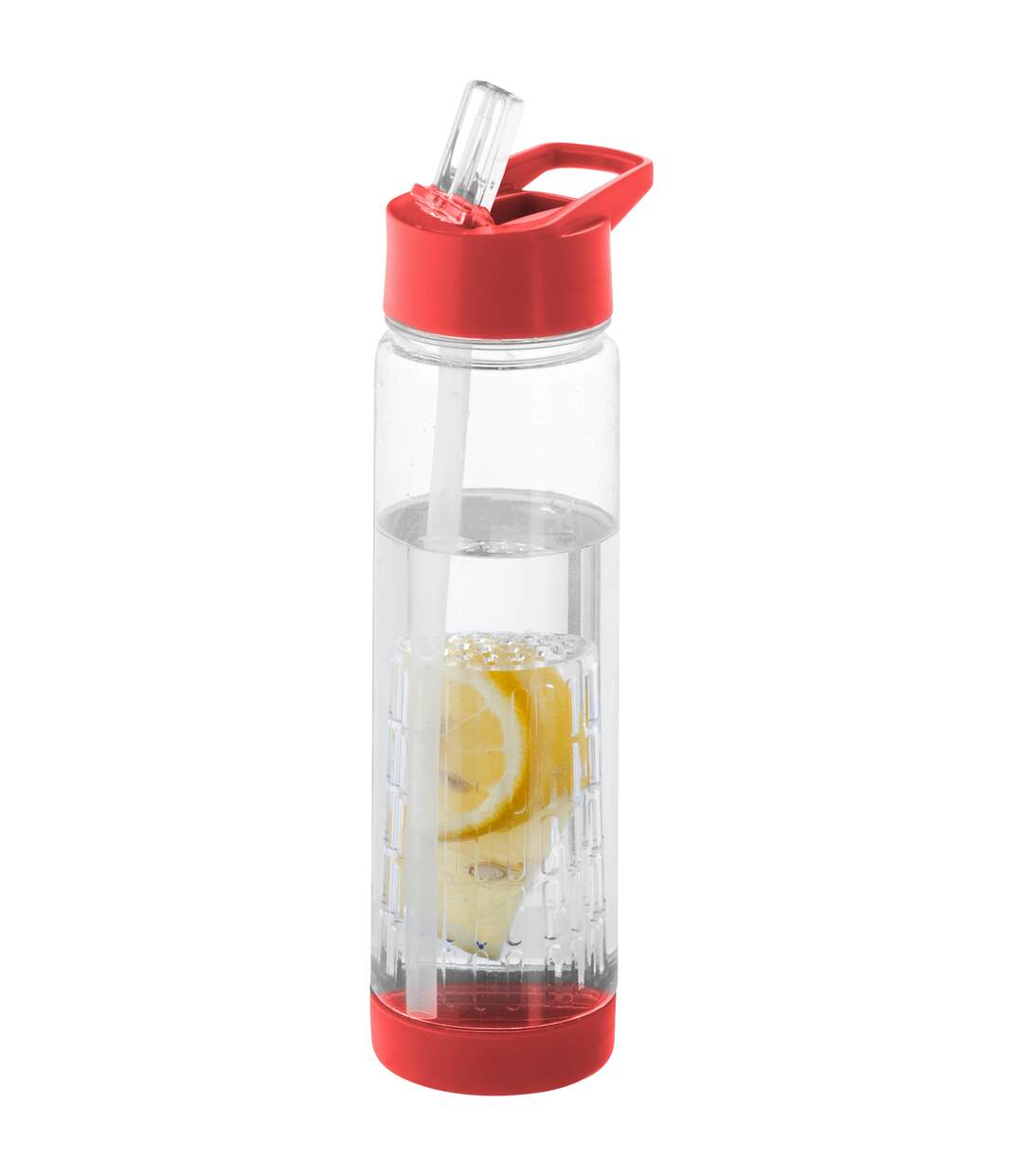 Bullet Tutti Frutti Bottle With Infuser (Transparent/Red) (25.9 x 7.1 cm) - UTPF155