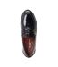 Mens Sid Leather Penny Loafers Black Base London-4