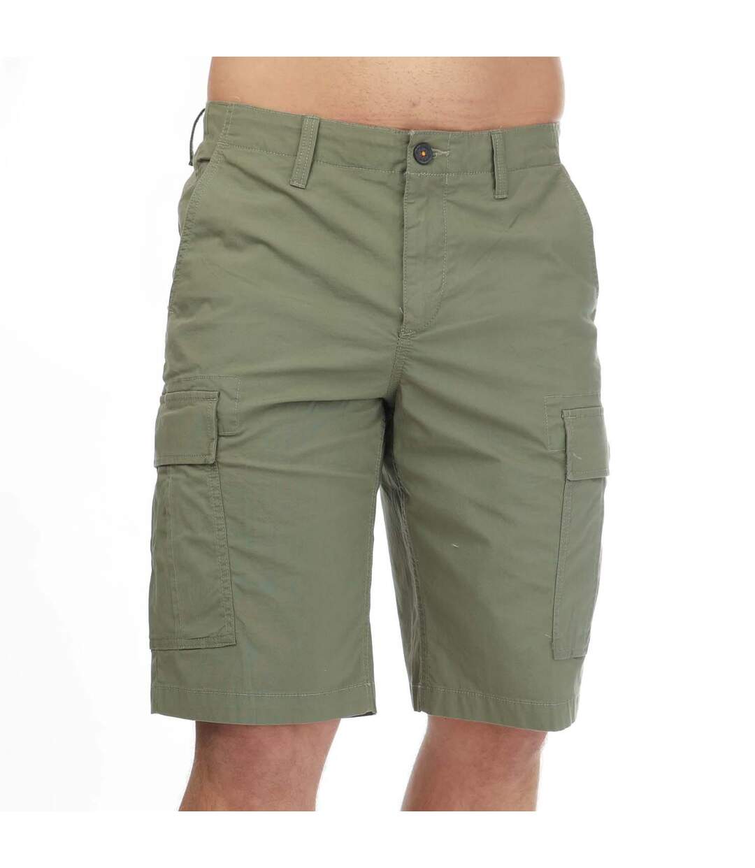 Mens poplin outdoor cargo shorts green Timberland-1