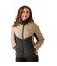 Womens/ladies Dalent Quilted Jacket Warm Taupe Black Regatta-1