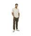 Mens Checkerboard Polo Shirt Light Stone Brave Soul-4