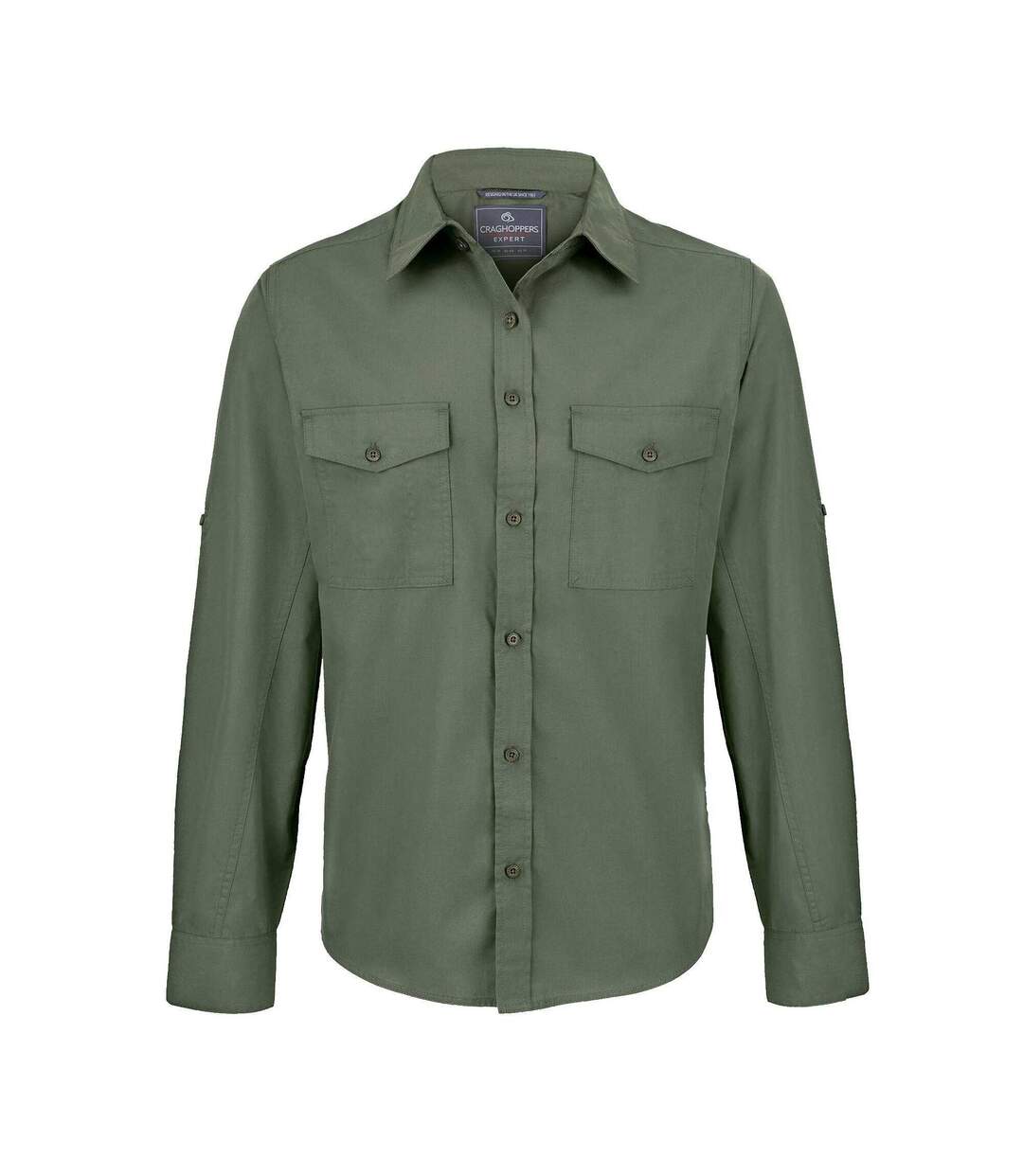 Chemise Manches Longues Kiwi Homme Vert Kaki Craghoppers Expert-2