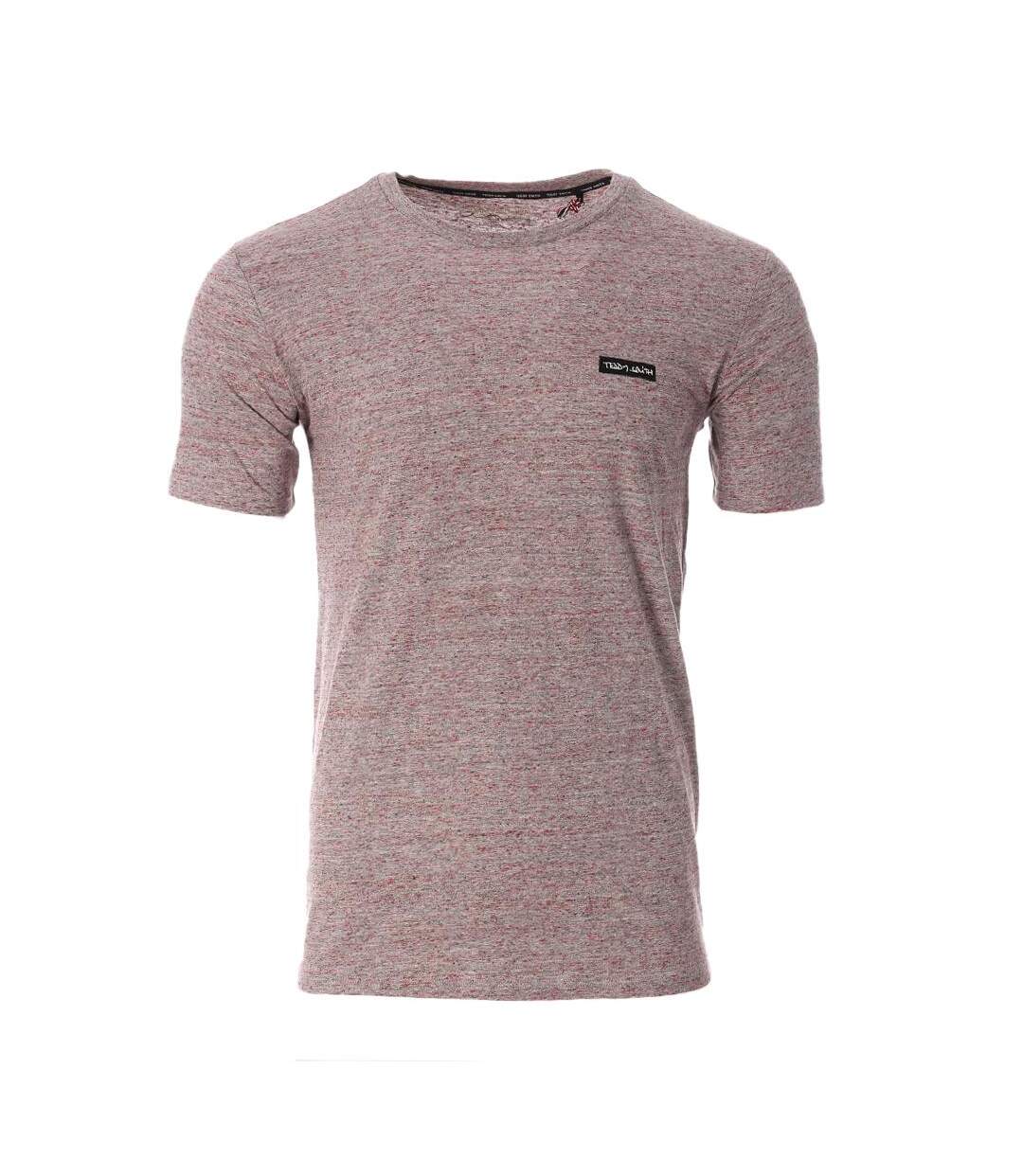 T-shirt rouge chiné homme teddy smith chine - xxl-1