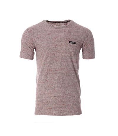 T-shirt rouge chiné homme teddy smith chine - xxl
