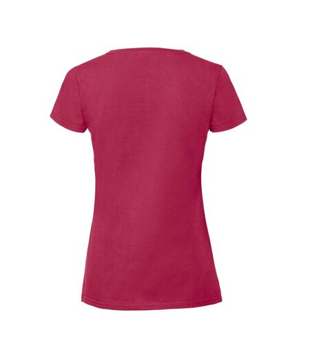 T-shirt Iconic Premium Femme Canneberge Fruit Of The Loom