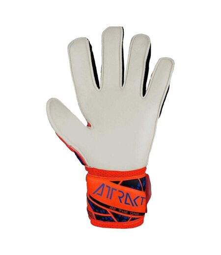 Childrens/kids Attrakt Infinity Goalkeeper Gloves Orange Reusch