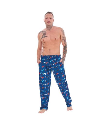 Pack Of 2  Mens Game For Life Game Controller Lounge Pants  Blue Grey Keanu