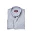 Chemise formelle lawrence homme gris argenté à rayures Brook Taverner