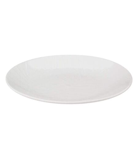 Lot de 6 Assiettes à Dessert Leaf 20cm Blanc