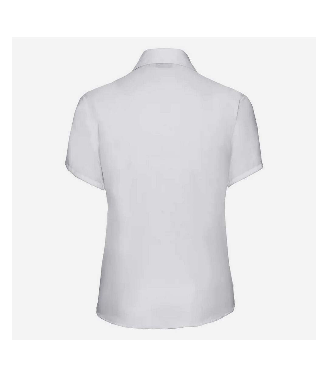 Womens/ladies ultimate non-iron short-sleeved shirt white Russell Collection