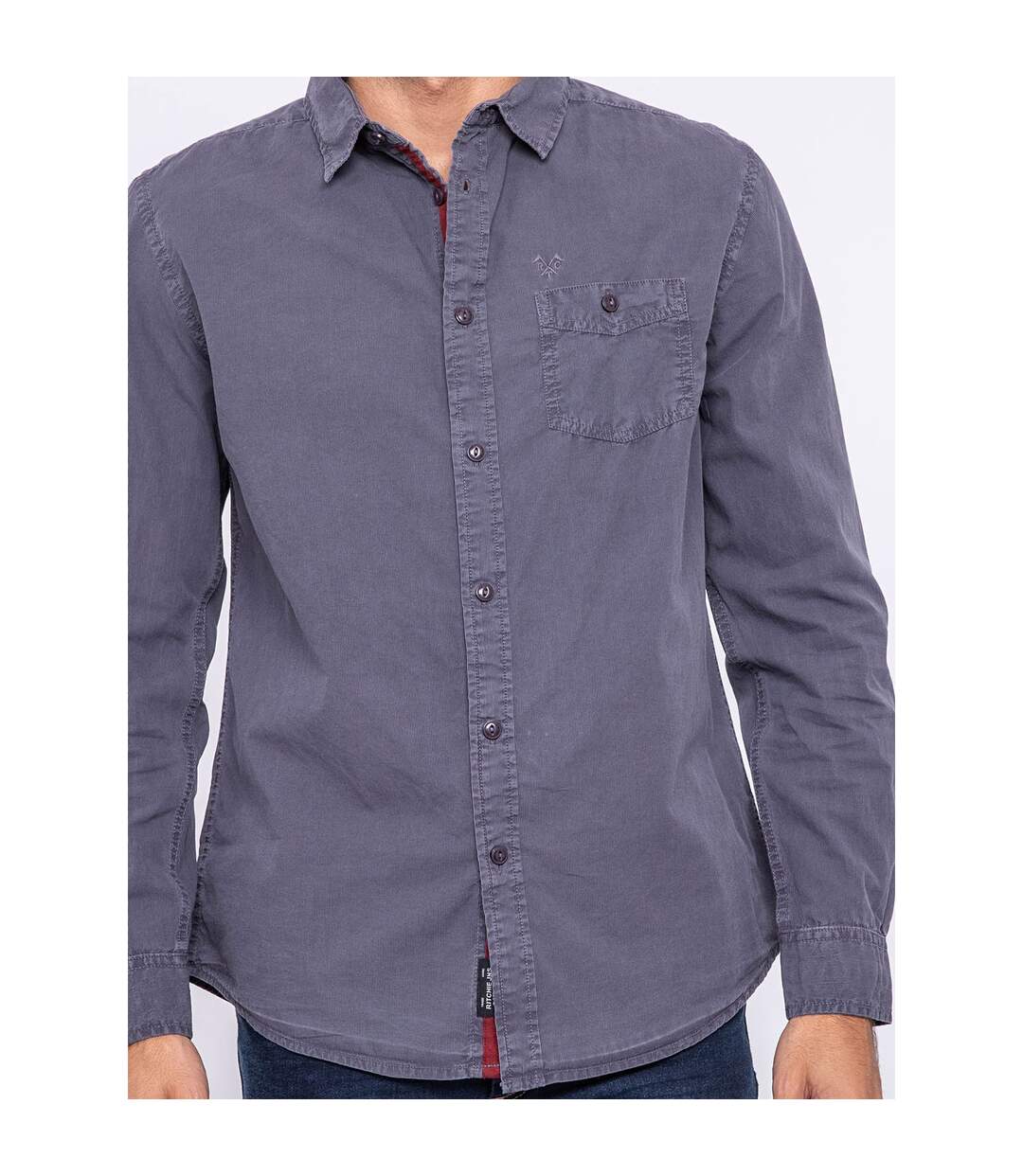 Chemise manches longues pur coton TILMO-3