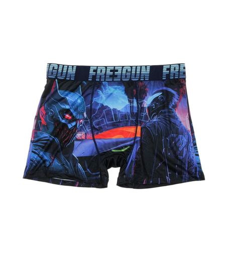 Boxer marine/bleu à imprimés homme freegun cyb - l