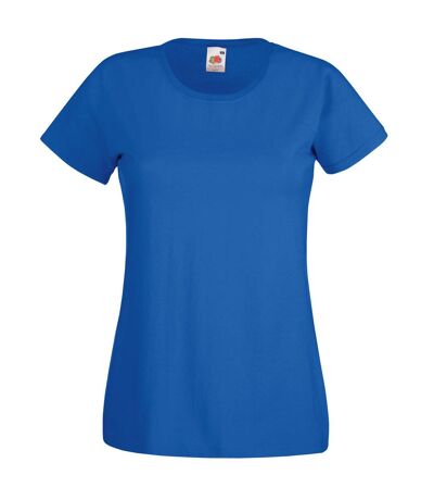 Fruit Of The Loom Ladies/Womens Lady-Fit Valueweight Short Sleeve T-Shirt (Pack Of 5) (Royal) - UTBC4810