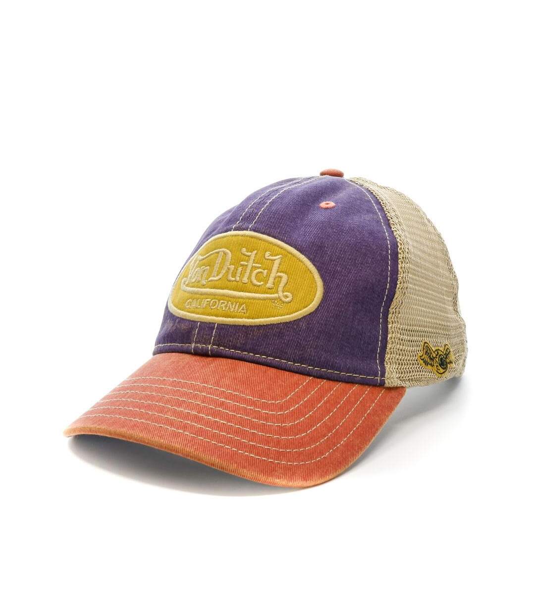 Casquette Beige/Violette Homme Von Dutch Mac 7 - Taille unique