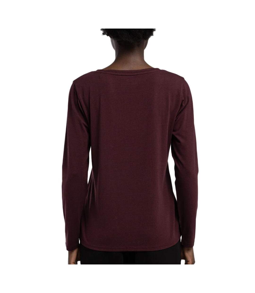 T-shirt bordeaux femme teddy smith mianas - l-2