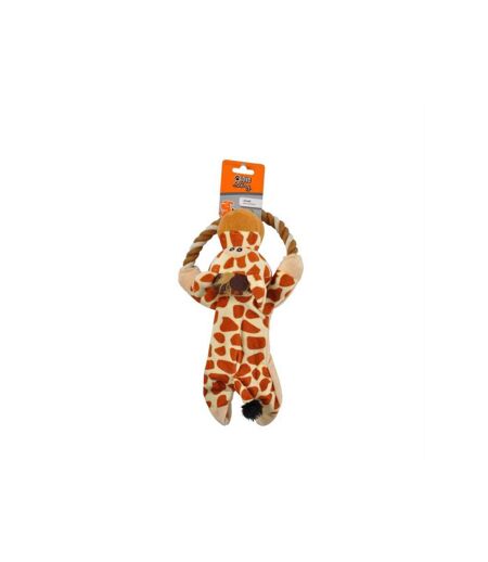 Paris Prix - Peluche Pour Chien girafe 21cm Marron