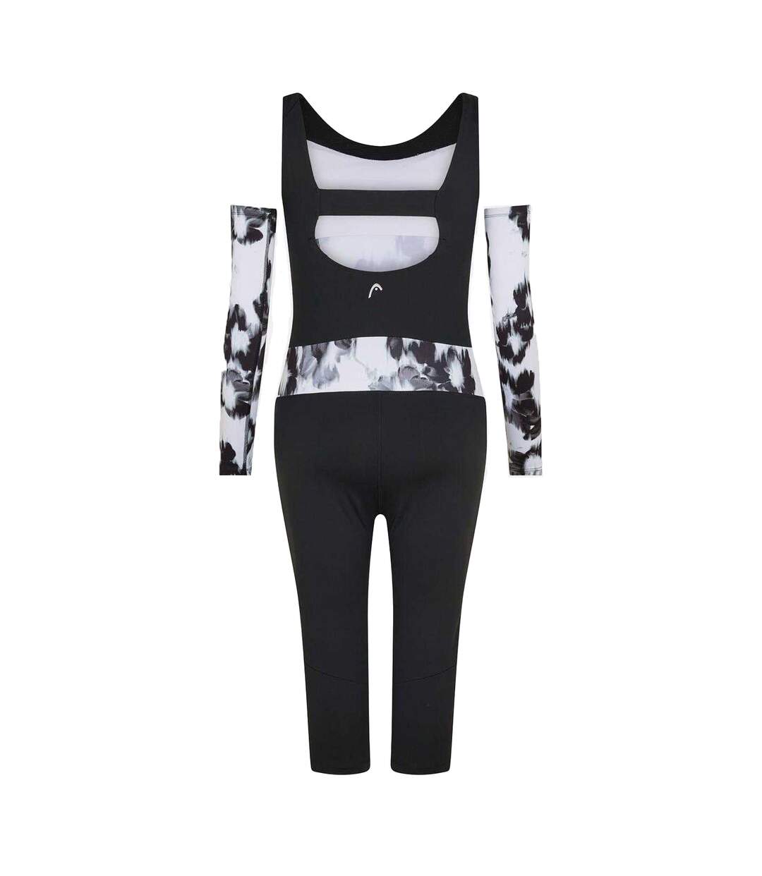 Combinaison De Ski Motif/style Floral Abstrait Femme Blanc Head-2