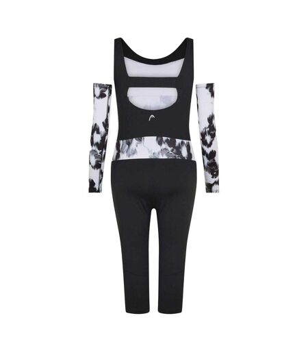 Combinaison De Ski Motif/style Floral Abstrait Femme Blanc Head