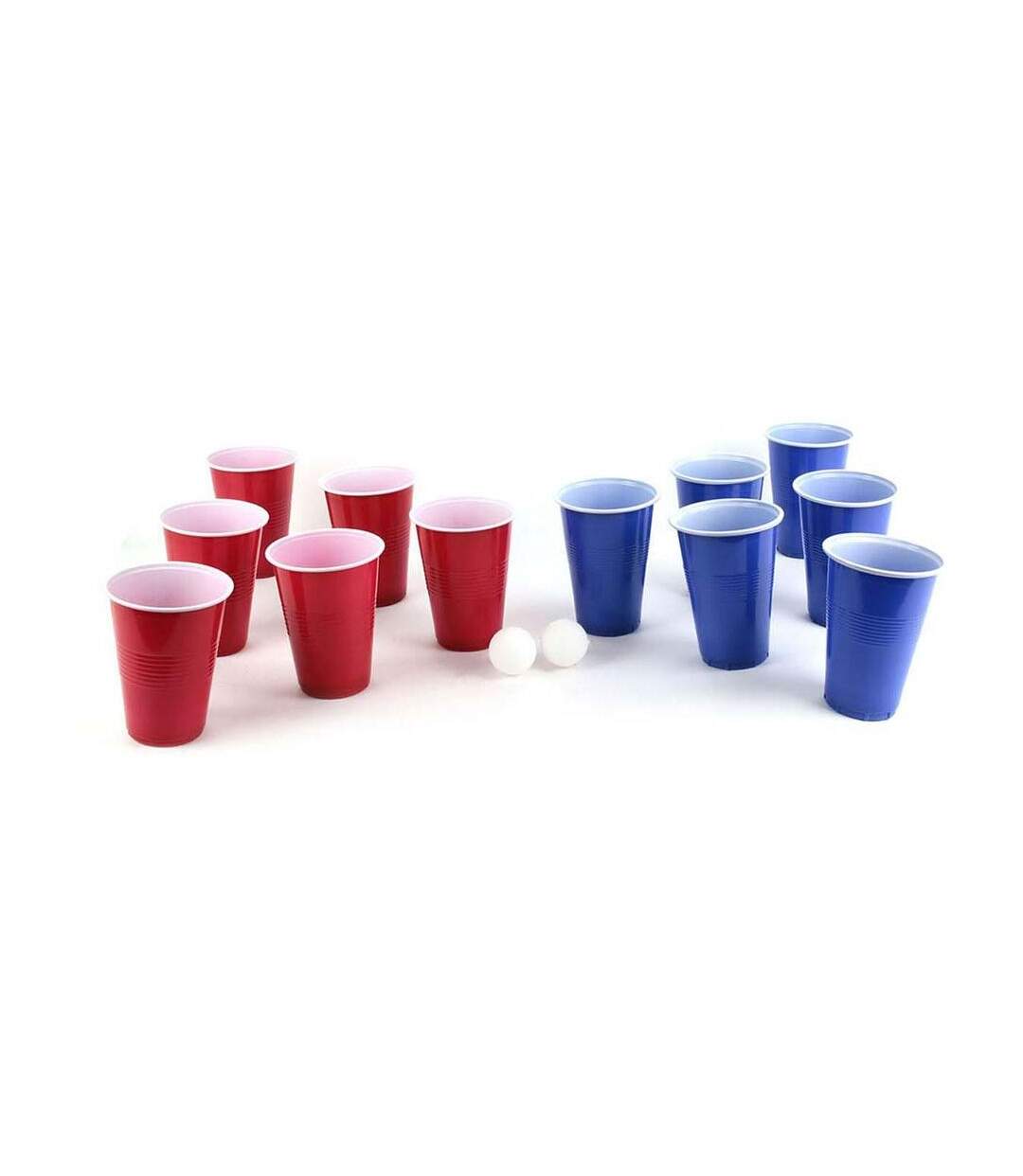 Jeu à boire avec verres réutilisables Bière pong-2