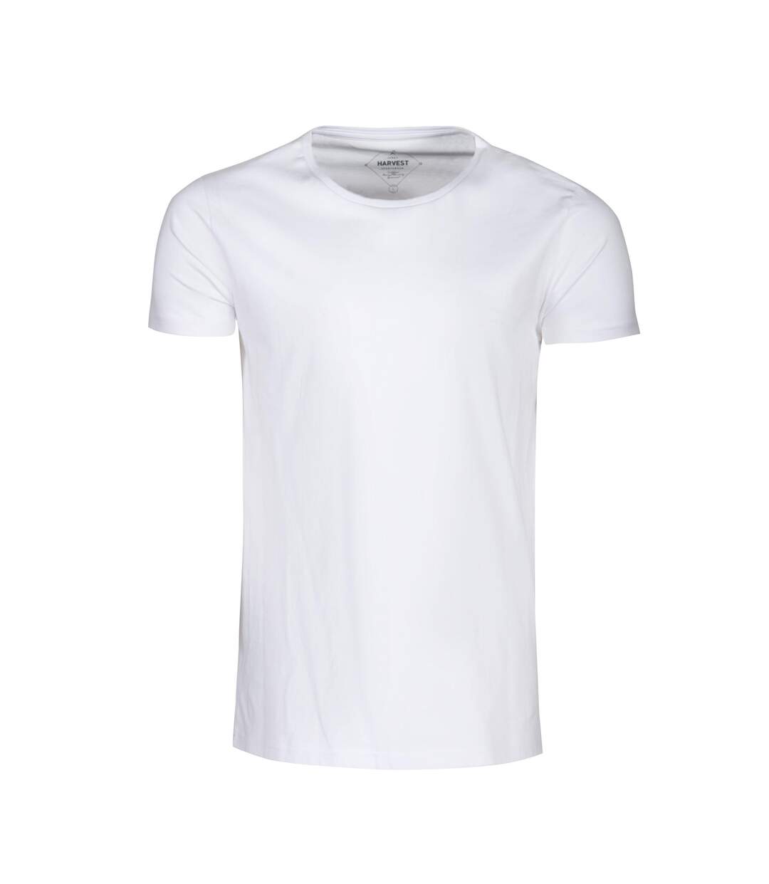 Mens Twoville Melange T-shirt White James Harvest-2