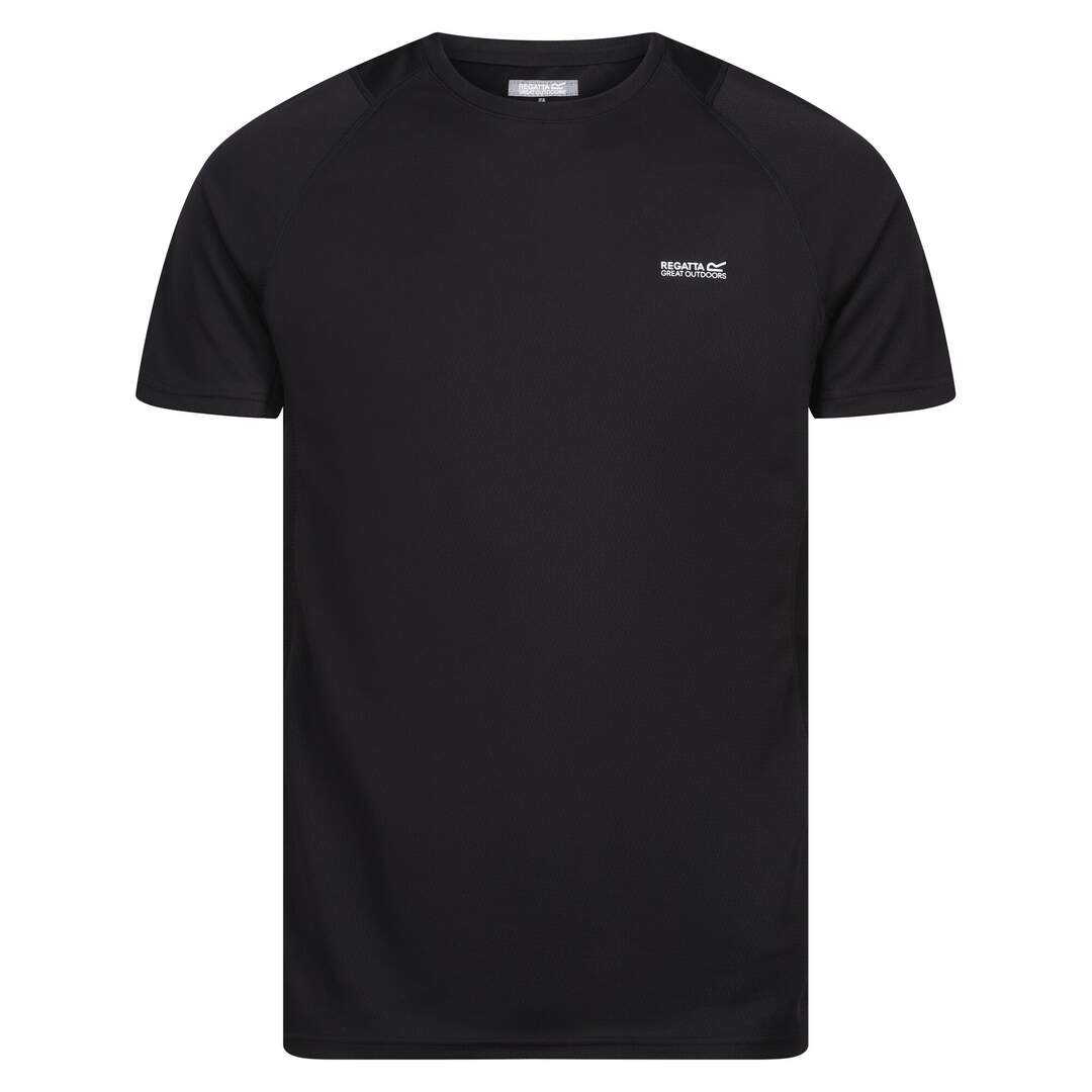 T-shirt virda homme noir Regatta-1