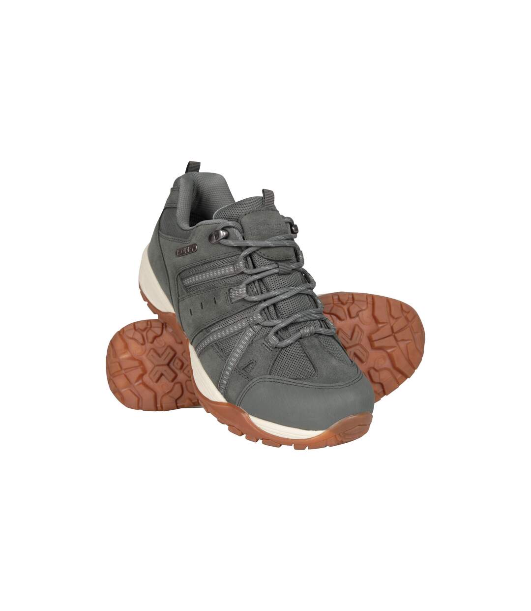 Womens/ladies Direction Ii Suede Wide Walking Shoes Khaki Green Mountain Warehouse-1
