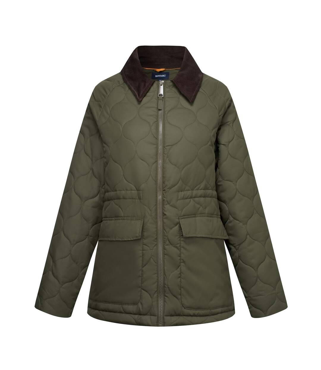 Womens/ladies Amira Quilted Padded Jacket Dark Khaki Regatta-2