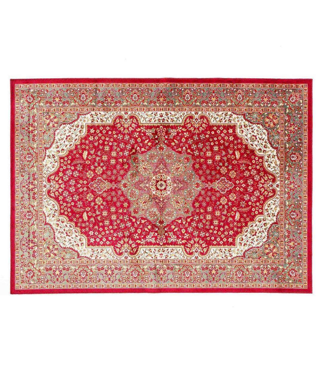 Tapis Déco Tissé Ispahan 140x200cm Rouge-1
