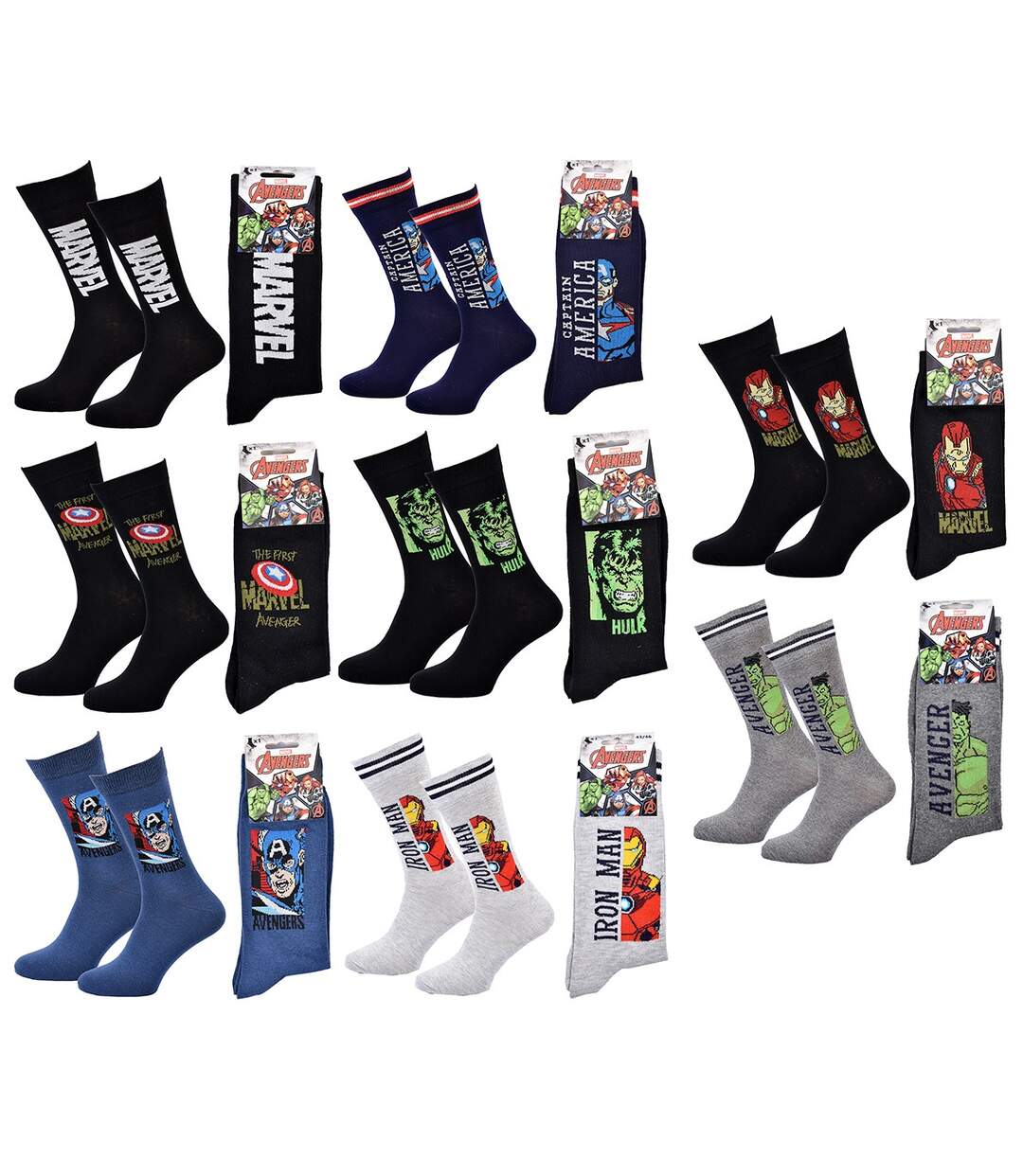 Chaussettes Pack Cadeaux Homme LICENCE Pack 8 Paires MARV24