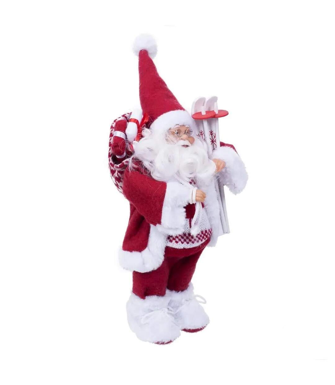 Père Noël Déco Traditionnel 30cm Rouge & Blanc-1