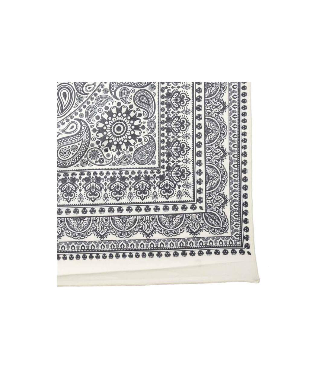Tapisserie Murale Déco Mandala 150x150cm Gris-2