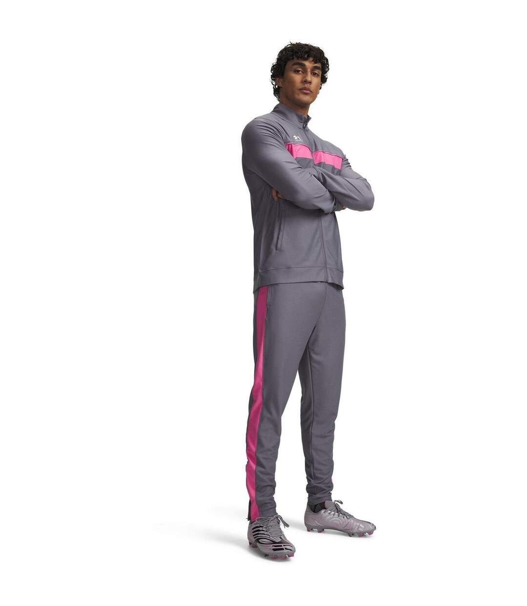 Mens Challenger Training Tracksuit Titanium Grey Under Armour-1