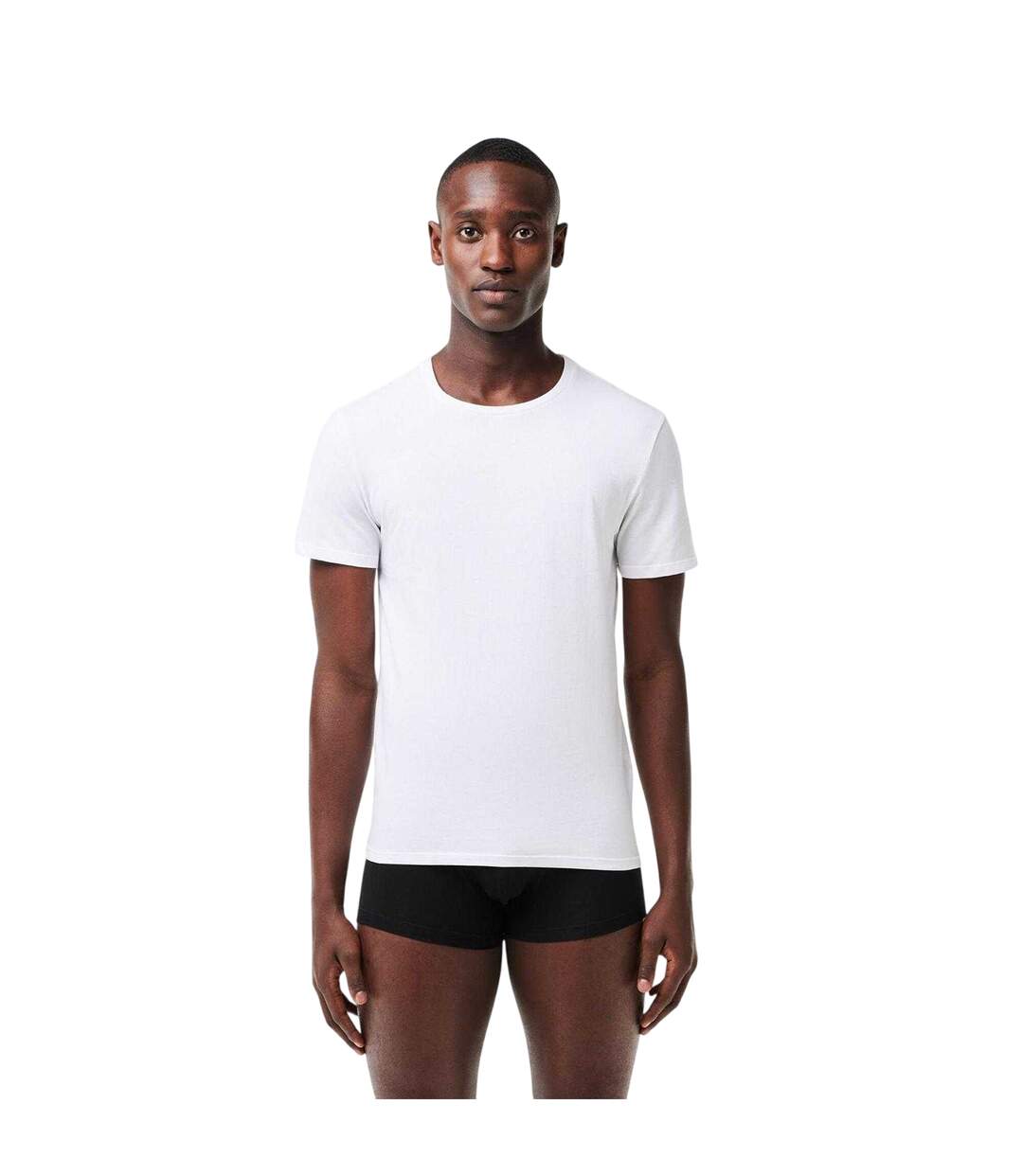 Lot De 3  T-shirts Essentials Homme Blanc Argenté Noir Lacoste-3