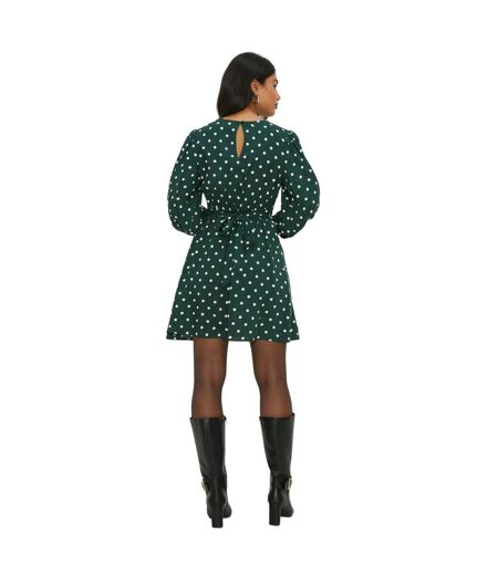 Mini robe femme vert / blanc Dorothy Perkins